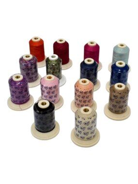 Robinson-Anton Thread Machine Embroidery Cotton Lot 14 50 Wt Mix 10 New 4 Used